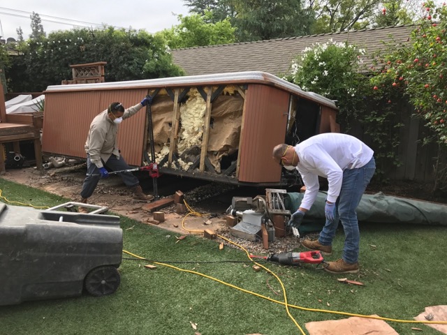 Spa/Deck removal services